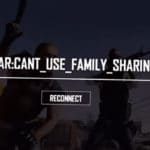 Ошибка Ar: cant use family sharing в PUBG